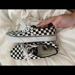 checkered vans